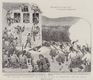 Militärturneringen i Glasgow till förmån för välgörenhet, scenscenen